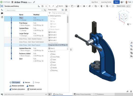 Onshape OnCAD - Datenmanagement (1)