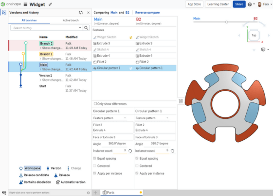 Onshape OnCAD - Datenmanagement (2)