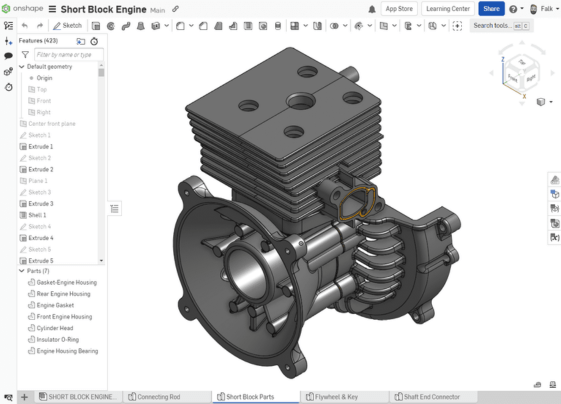 Onshape OnCAD - Einzelteile (1)