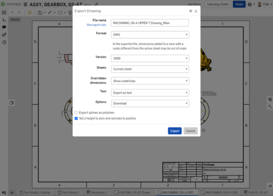 Onshape OnCAD - Zeichnungen (3)