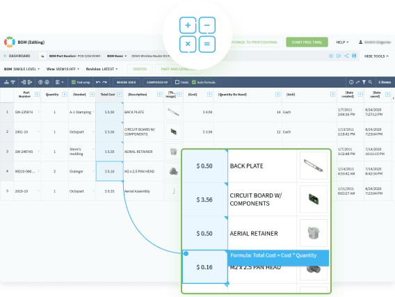 openbom kalkulation